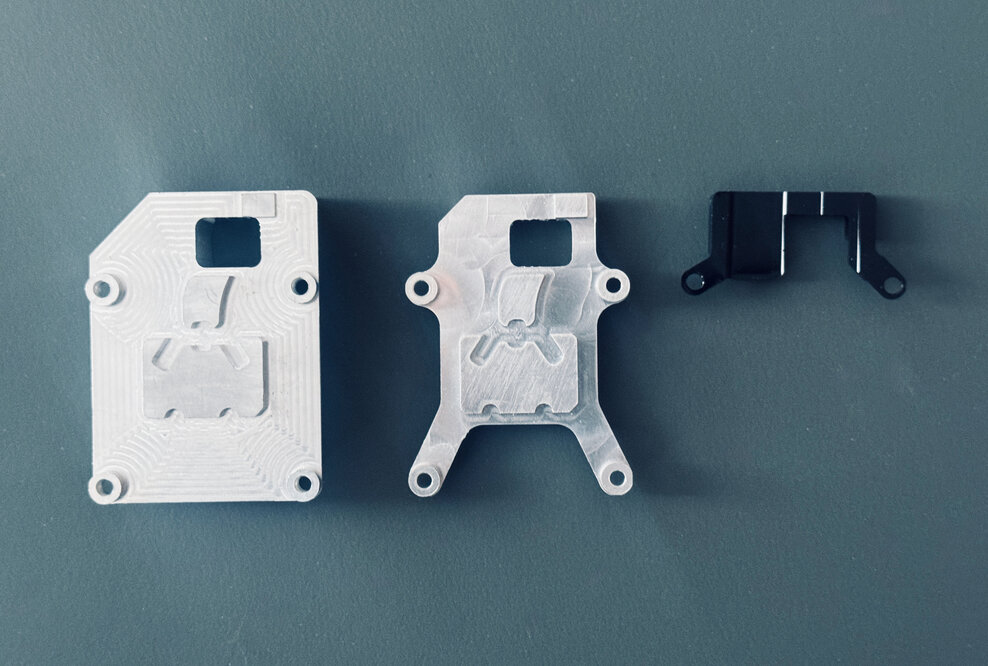 Three different cooling concepts for VREGs in the Bitaxe Gamma