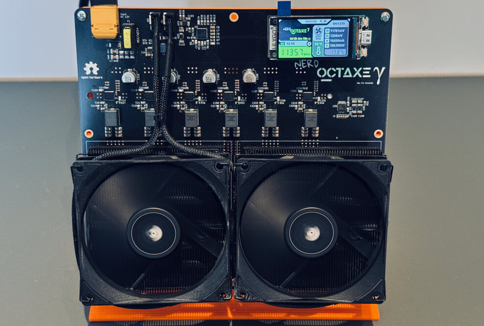 NerdOCTAXE revision 3.1, front view.